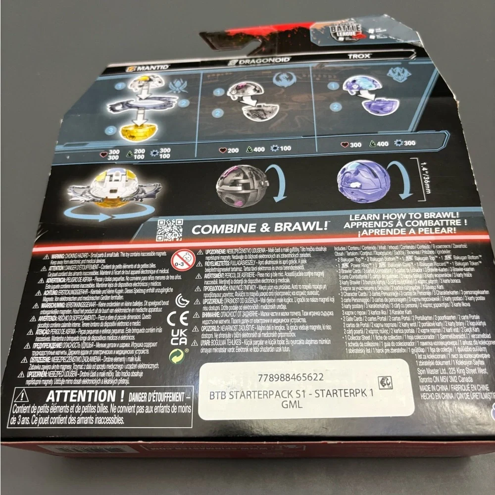 BAKUGAN Generation 3 STARTER PACK Special Attack Mantid Titaniam Dragonoid Trox